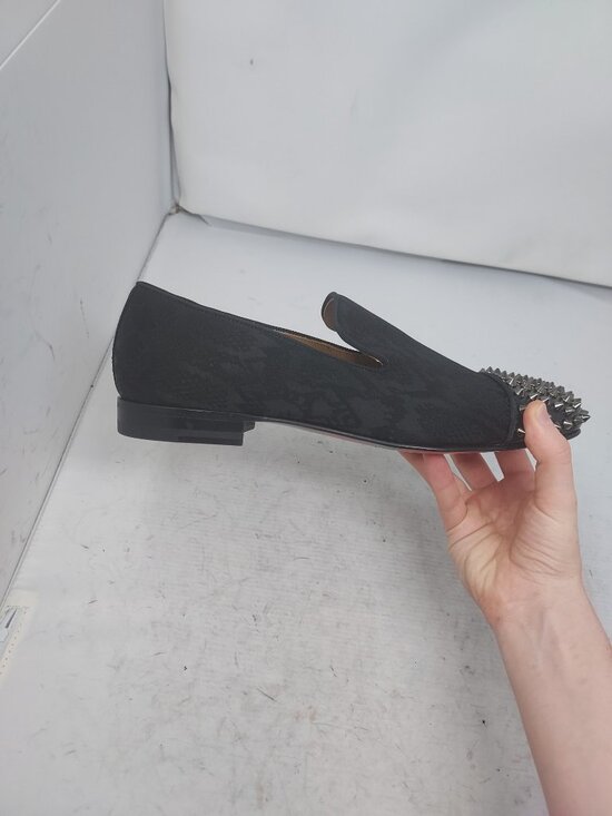 Christian Louboutin MENS Black Spooky Spike Stud Loafer